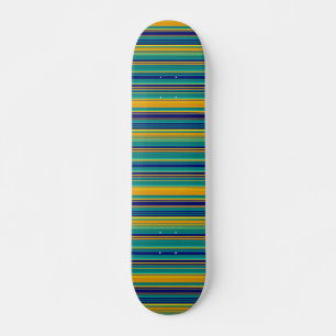 Coloured Stripes Skateboard