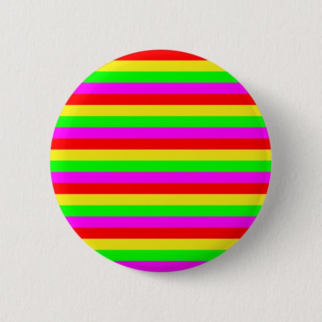 coloured strips 2 6 cm round badge (Front)
