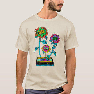 Coloured Sunflower Cassette T-Shirt