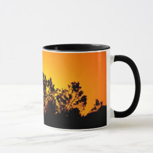 Coloured Sunset by Bobby Mikul ceramic mug