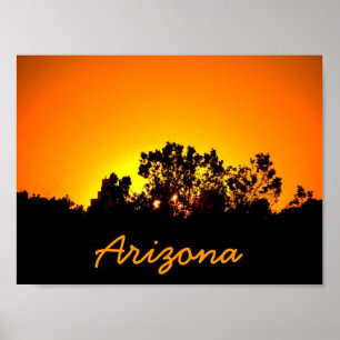 Coloured Sunset by Bobby Mikul Poster