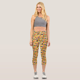 coloured tangle capri leggings