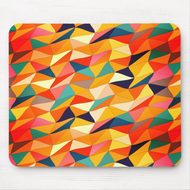 coloured tangle in Sangria Mouse Mat (Front)