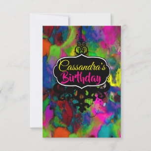 Coloured Thoughts (More Options) - RSVP / Invitation