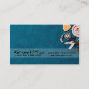 Coloured Threading   Seamstress Business Card