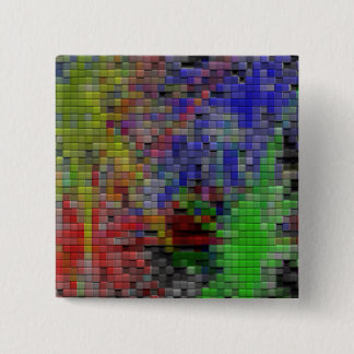 Coloured Tiles 15 Cm Square Badge