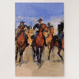 Coloured Troops to the Rescue by Frederic Remingto Jigsaw Puzzle