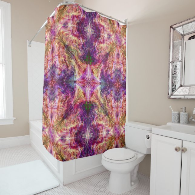 Coloured Vapours Shower Curtain (In Situ)