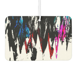 Coloured waves car air freshener