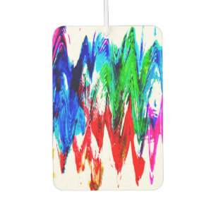 Coloured waves car air freshener