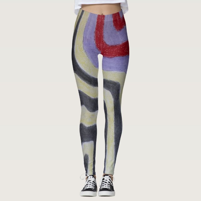 Coloured Waves Leggings (Front)