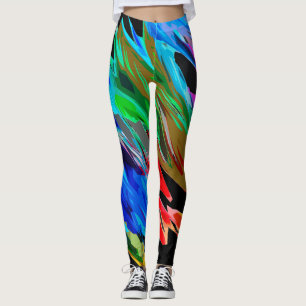 Coloured waves leggings