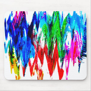 Coloured waves mouse mat