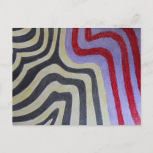 Coloured Waves Postcard