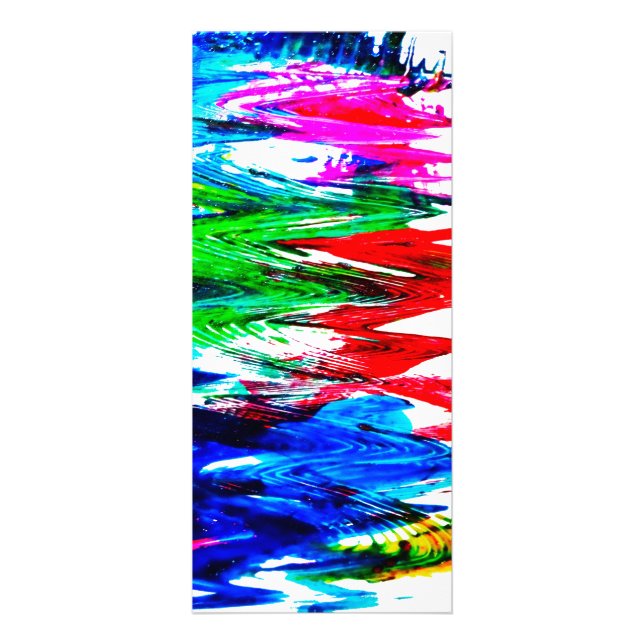 Coloured waves rack card (Front)