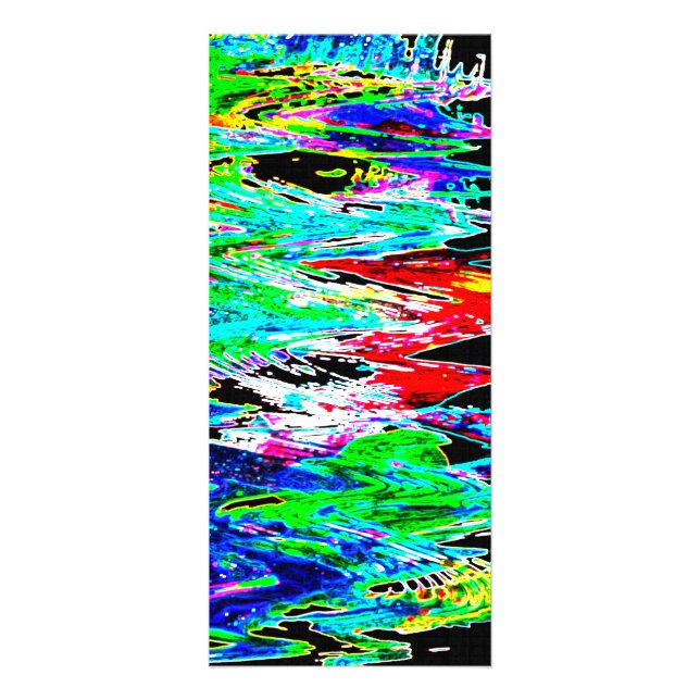 Coloured waves rack card (Front)