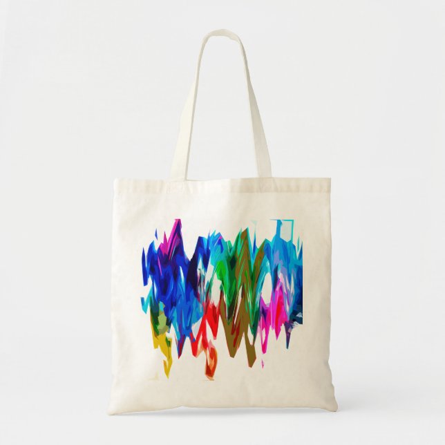 Coloured waves tote bag (Front)