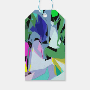 Coloured wind gift tags