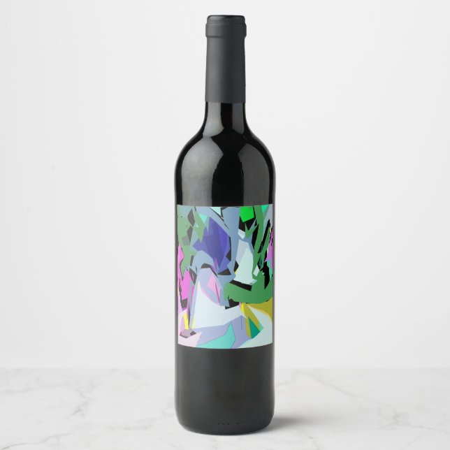 Coloured wind wine label (Front)