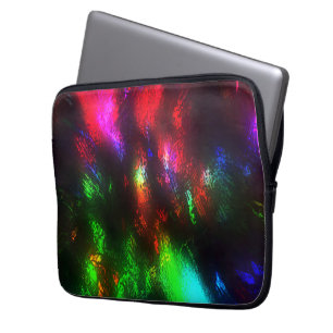 Coloured with roughness overshadowed by black colo laptop sleeve