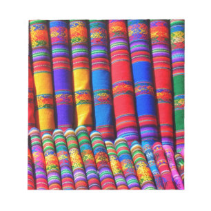 Coloured Woven Cloth Notepad