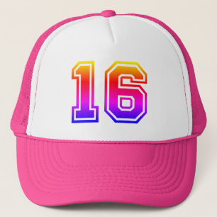 Colourful 16th Birthday Party Trucker Hat