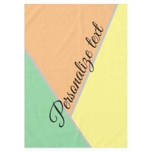 Colourful 1970s triangles pattern Modern Asbtrac Tablecloth
