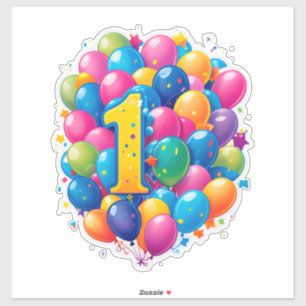 Colourful 1st Birthday Celebration With Balloons