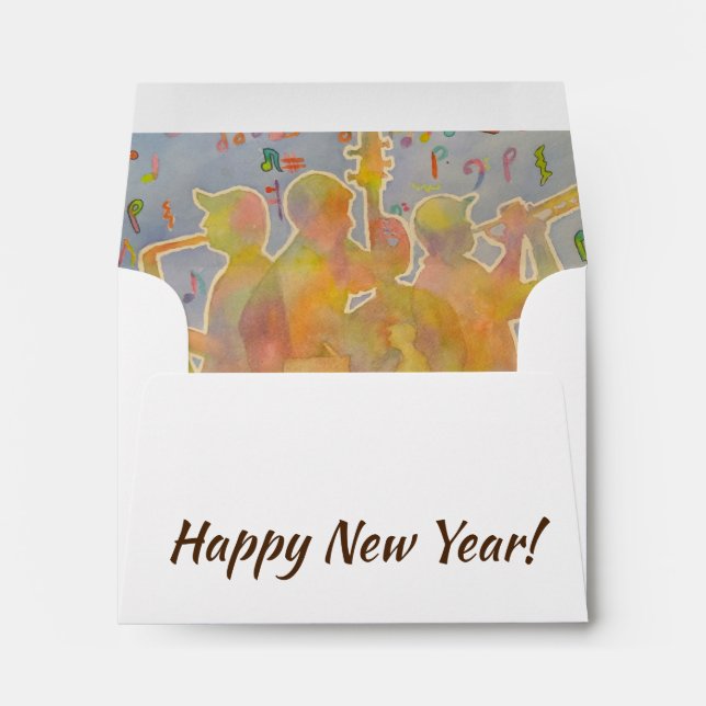 Colourful 2019 Jazz Band Envelope (Back (Bottom))