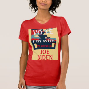 Colourful 2024 I'm with Him Vote for Joe Biden USA T-Shirt