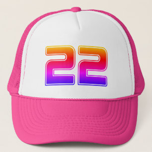 Colourful 22nd Birthday Party Trucker Hat
