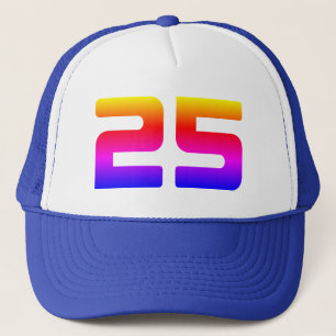 Colourful 25th Birthday Party Trucker Hat