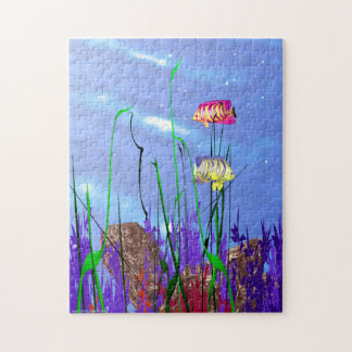 Colourful 3D Angelfish Jigsaw Puzzle