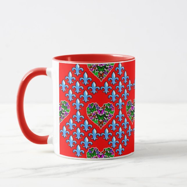 Colourful 3D Digital Art Combo Mug (Left)
