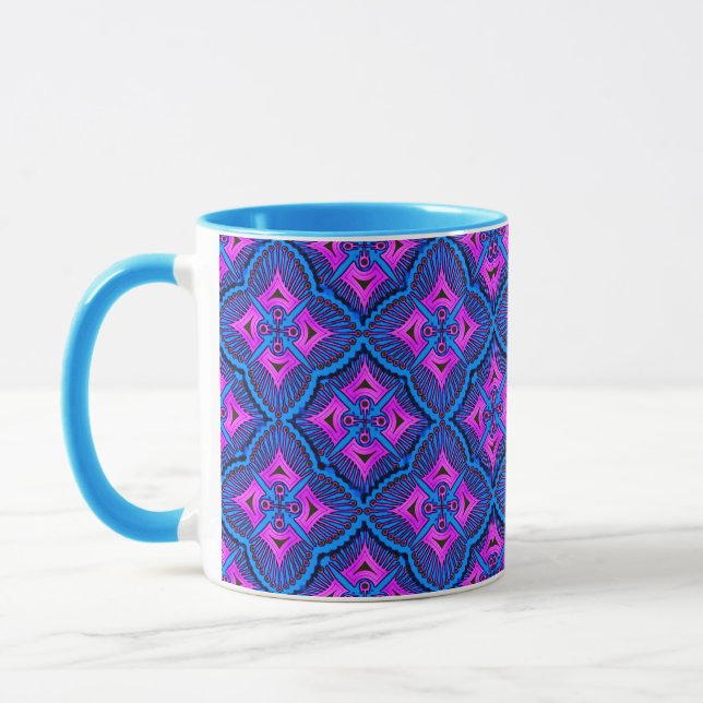 Colourful 3D Digital Art Combo Mug (Left)