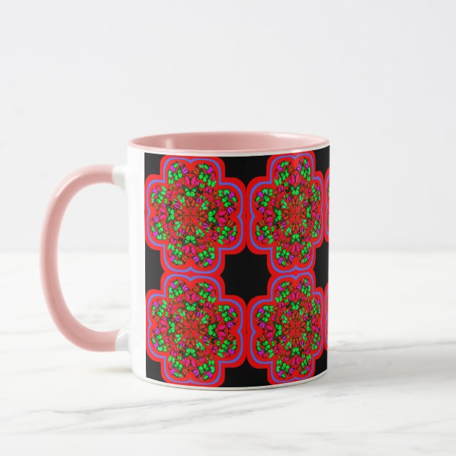 Colourful 3D Digital Art Combo Mug (Left)