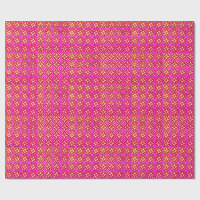 Colourful 3D Digital Design Matte Wrapping Paper – (Flat)