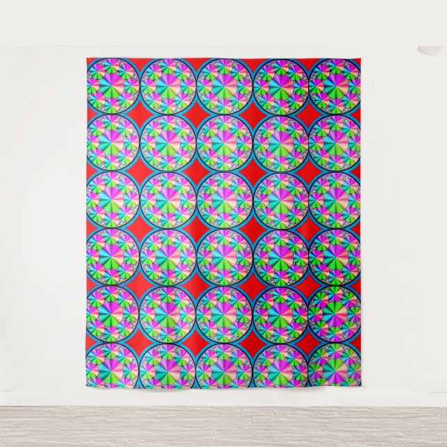 Colourful 3D Digital Tapestry – Extra-Large 88"x10 (Front)