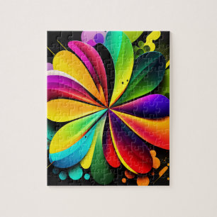 Colourful 3D Geometric Abstract Jigsaw Puzzle