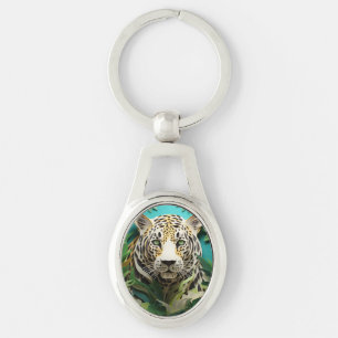 Colourful 3D Leopard Animal Lover  Key Ring