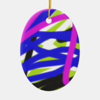 colourful 4834 abstract art ceramic tree decoration