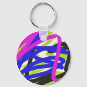 colourful 4834 abstract art key ring