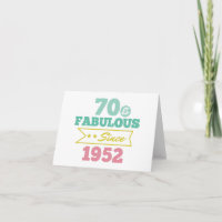 colourful 70 and fabulous since 1952