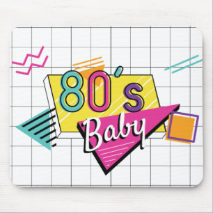 Colourful 80's Baby Mouse Mat