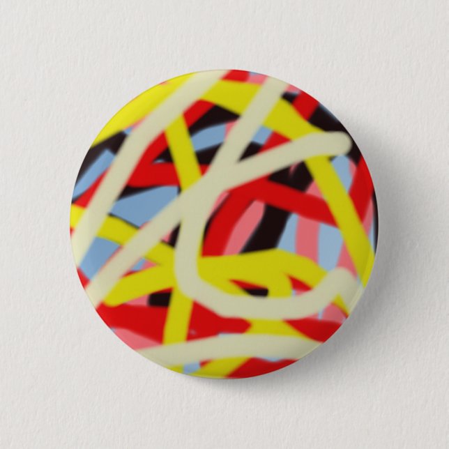 colourful 8773 abstract art 6 cm round badge (Front)