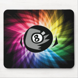 Colourful 8 ball mouse mat