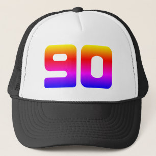 Colourful 90th Birthday Party Trucker Hat