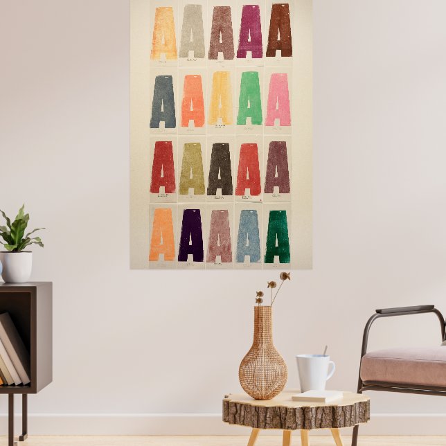 Colourful A Poster (Living Room 3)