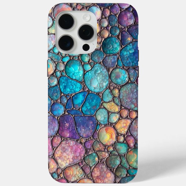 Colourful Abalone Bubbles Case-Mate iPhone Case (Back)