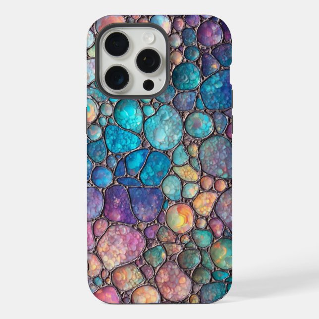 Colourful Abalone Bubbles iPhone Case (Back)
